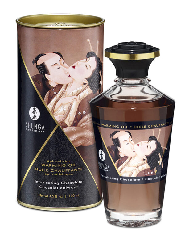 SHUNGA Lämmittävä Hierontaöljy – Hurmaava Suklaa | 100 ml