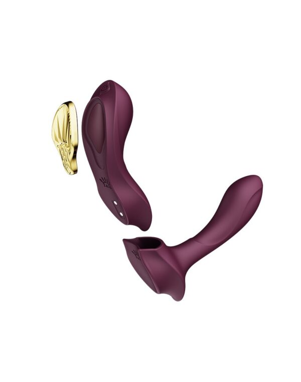 ZALO - AYA - Puettava Vibraattori Kaukosäätimellä - Purppura - Image 2